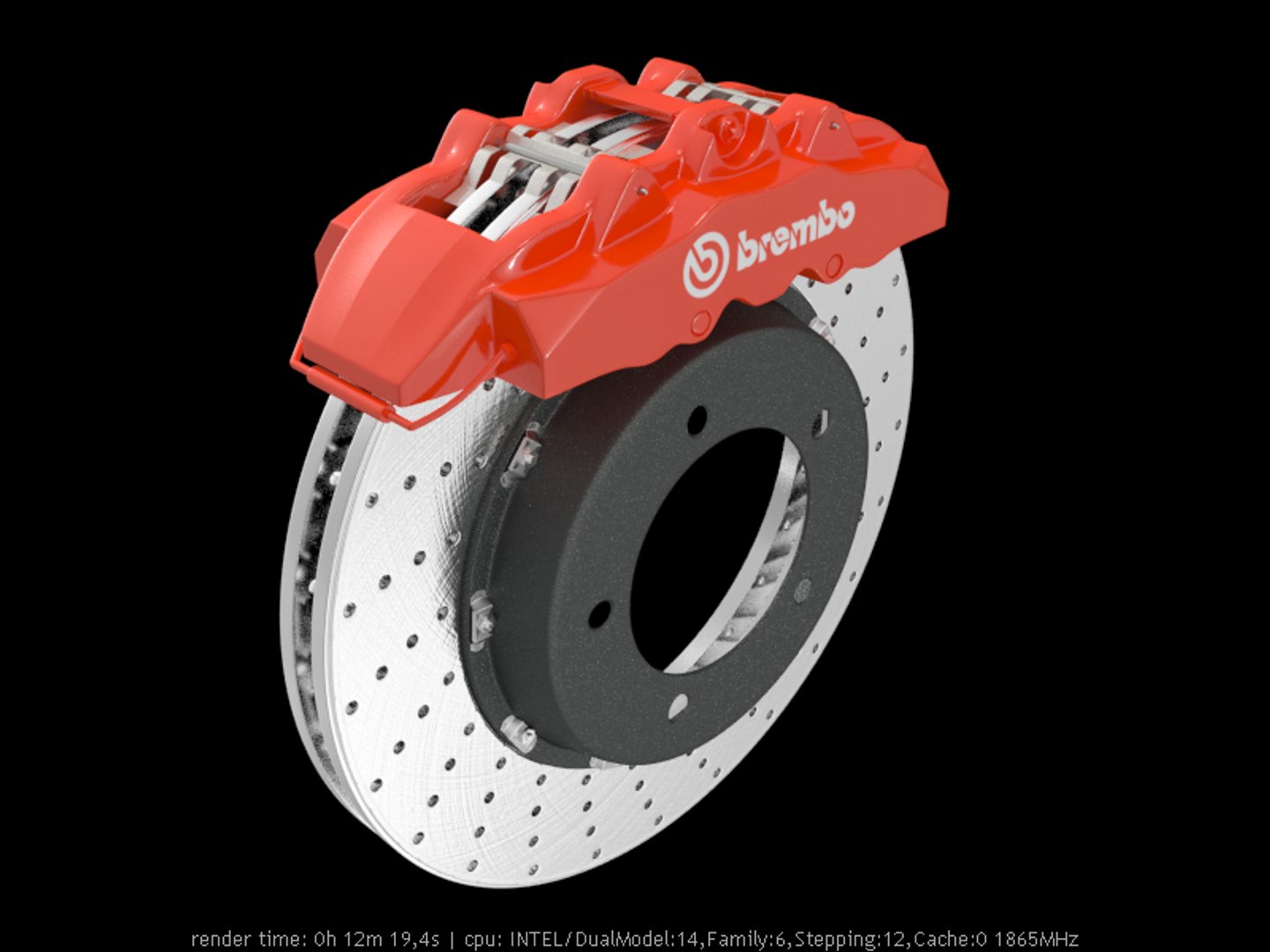 3d brembo brakes model