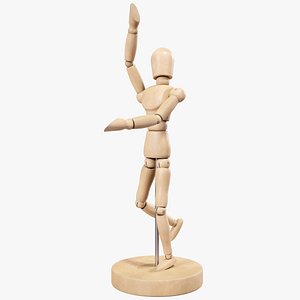 Art Mannequin - Wooden Dummy Human Posed PBR