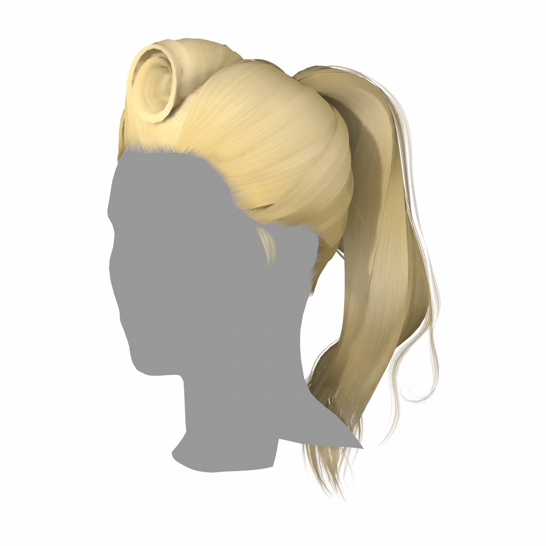 3d - Blonde Messy Hair Roblox - Free Transparent PNG Clipart