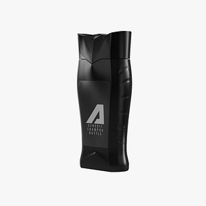 Black Shampoo Bottle