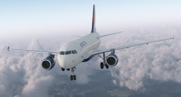 Airbus a319 delta air lines 3D model - TurboSquid 1287199