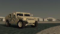 Humvee rigged