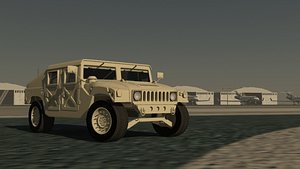Humvee rigged
