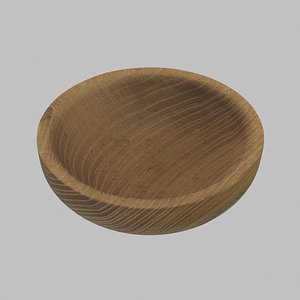 3D wood wooden bowl model