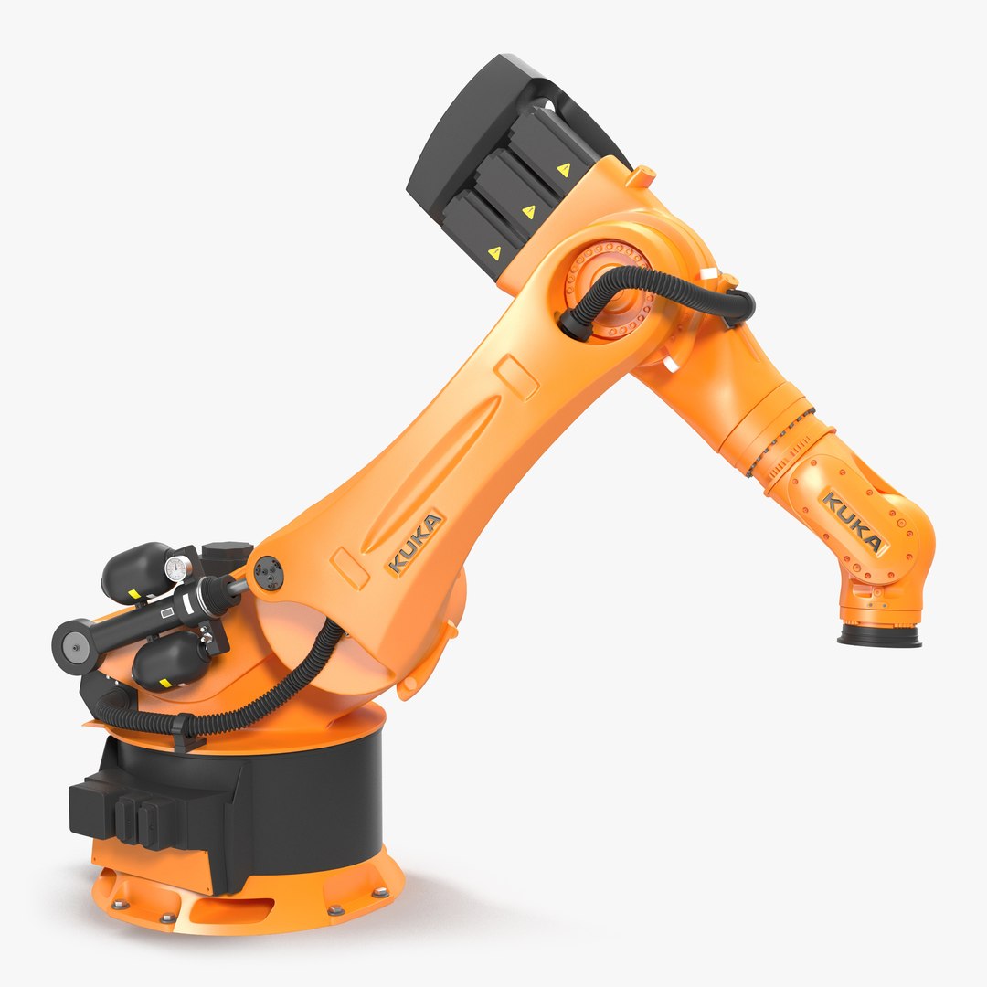 Kuka Robot KR-600 FORTEC Rigged 3D model preview