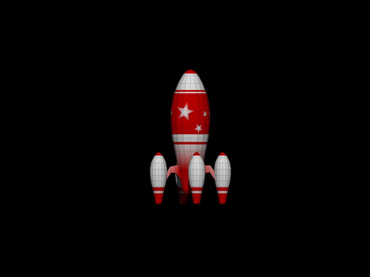 3d Model Of Rocket