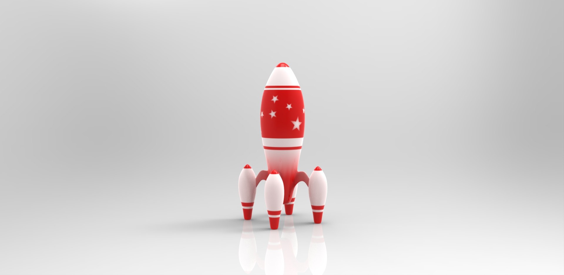 3d Model Of Rocket