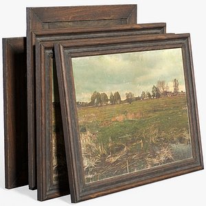 Old Oil Painting - Triple A PBR Game Ready 3D