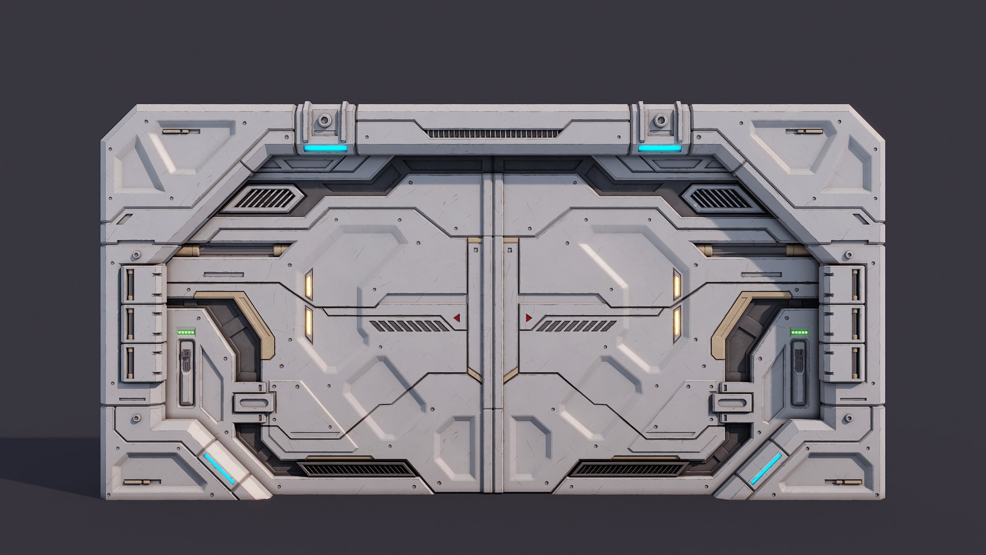 Sci-Fi Door Kit Vol 01 Model - TurboSquid 2056547