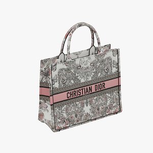 3D Large Dior Book Tote 4 model