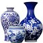 Chinese Style Porcelain Decorative Urn Vases Sakura