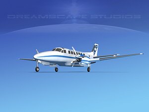 3d model beechcraft air