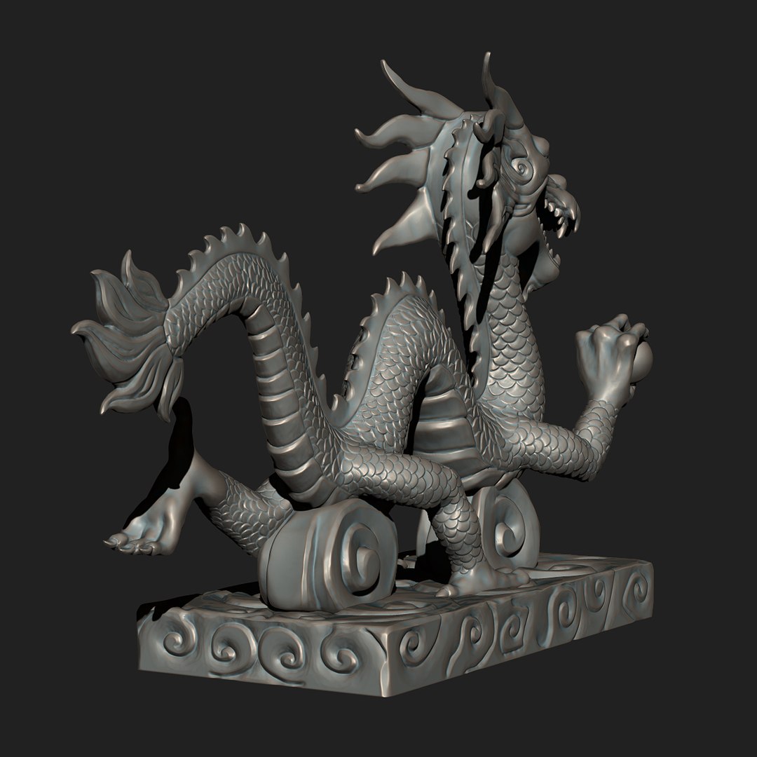 Chinese Dragon model for 3D printing - ZBrushCentral