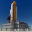 mobile launch platform shuttle 3d max