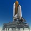 mobile launch platform shuttle 3d max
