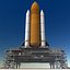 mobile launch platform shuttle 3d max