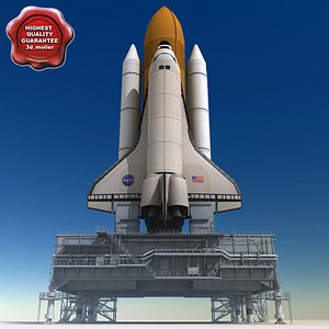 mobile launch platform shuttle 3d max