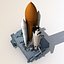 mobile launch platform shuttle 3d max
