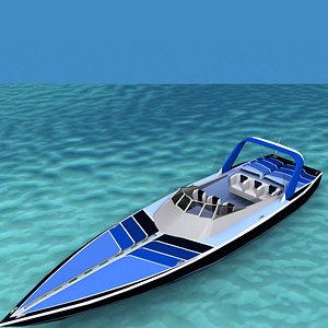 Phazer 38 Cigarette Boat V02 3D