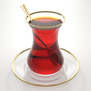 3D turkish tea model