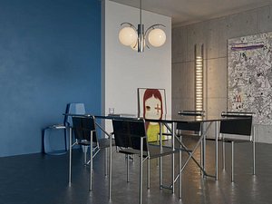 ClassiCon Modern Style Tables And Chairs 3D model