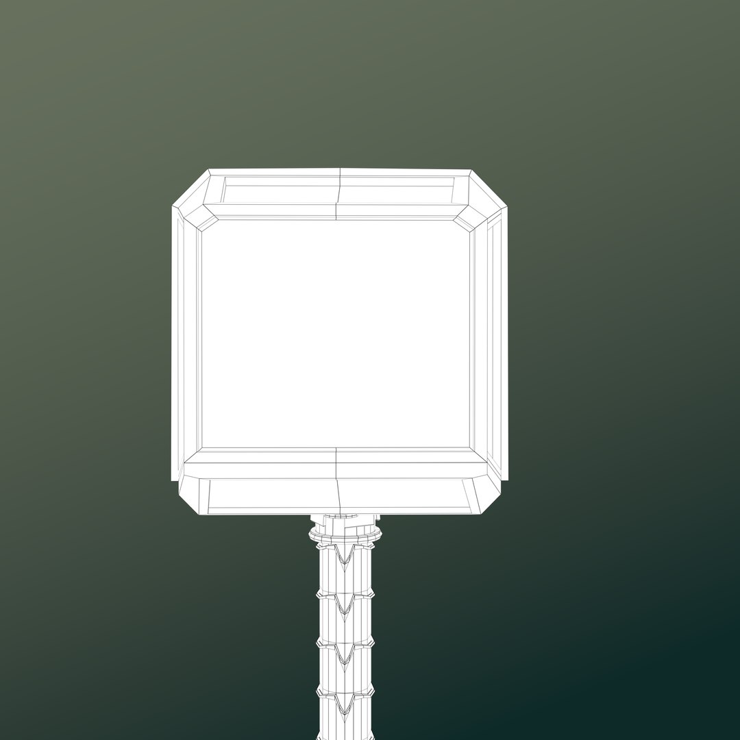 3D Thor Hammer Mjlnir - TurboSquid 1453997