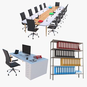 3D model Office Furniture Collection
