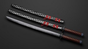 3D model Samurai Katana - High Poly 3D model