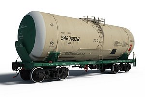 Train Tank Car 3D
