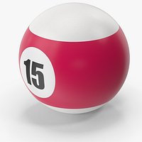 Pool And Snooker Ball 15