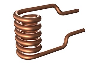 Antique Heating Coil PBR 3D model