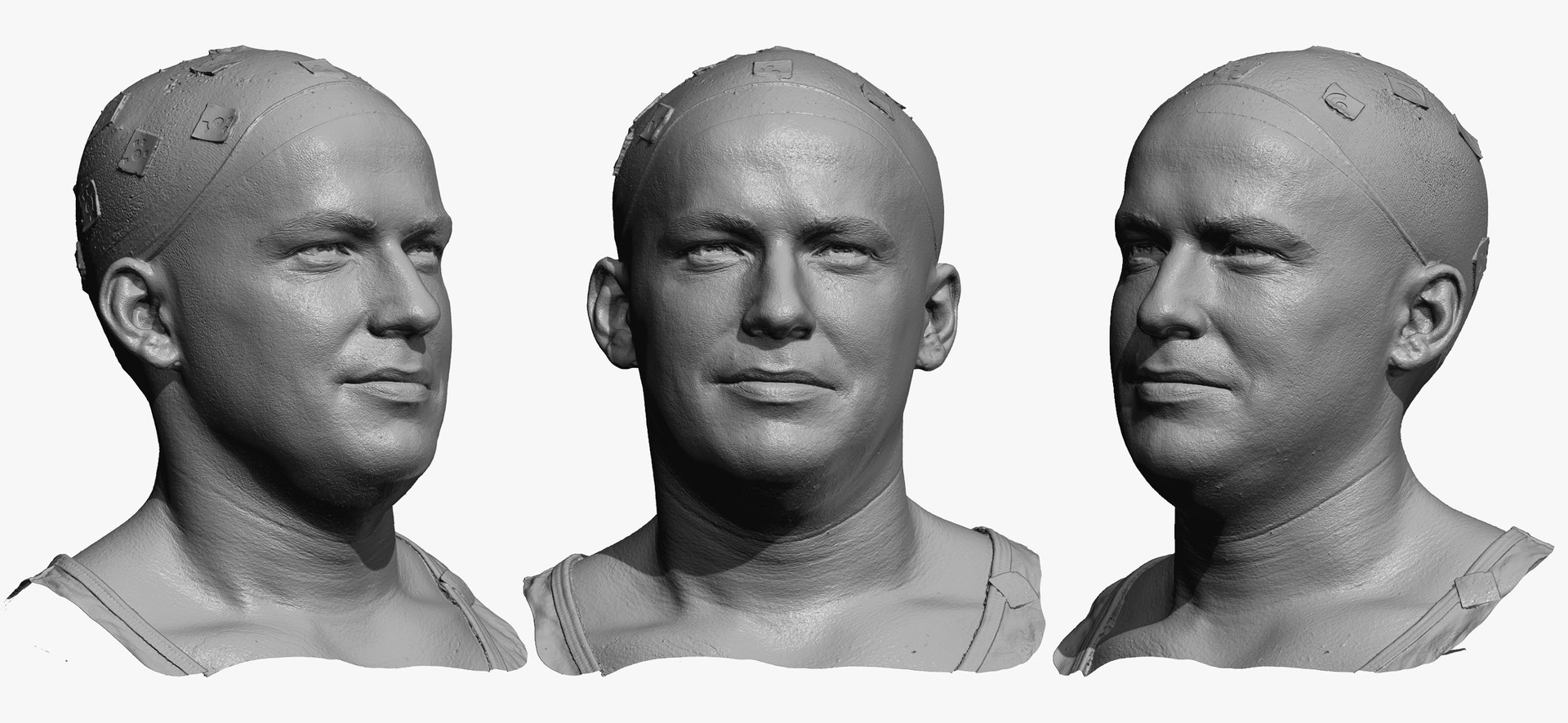 Marcus human head sharp 3D model - TurboSquid 1601979