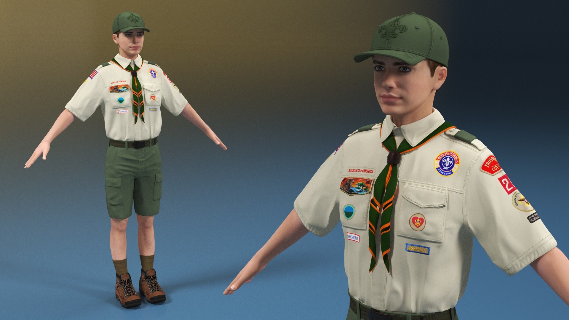 Boy Scout in Traditional Uniform 3D model https://p.turbosquid.com/ts-thumb/F6/C15u8x/eI/boy_scout_in_traditional_uniform_005/jpg/1746900252/1920x1080/fit_q87/0f931ad8737c0ed20a4ab9bb0664a6ef99551a27/boy_scout_in_traditional_uniform_005.jpg