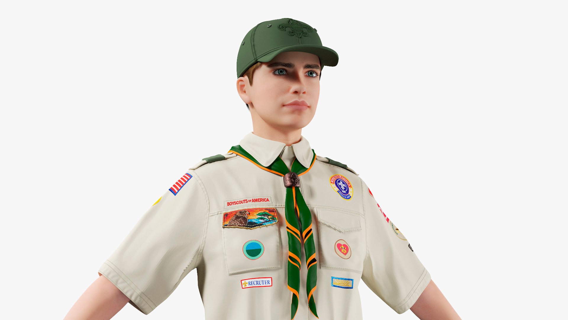 Boy Scout in Traditional Uniform 3D model https://p.turbosquid.com/ts-thumb/F6/C15u8x/fJ/boy_scout_in_traditional_uniform_006/jpg/1746900255/1920x1080/fit_q87/cfb6eafdc21bcfba761a687bddd2dfcd94177c87/boy_scout_in_traditional_uniform_006.jpg