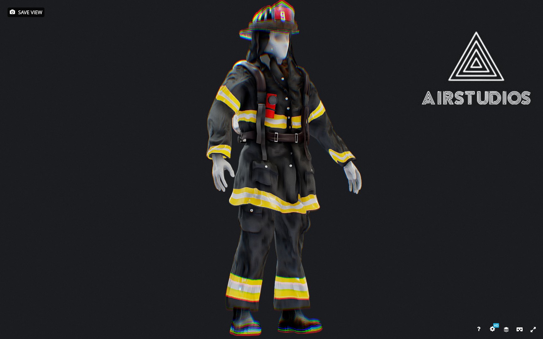 New York City Firefighter Uniform 3D TurboSquid 1886019