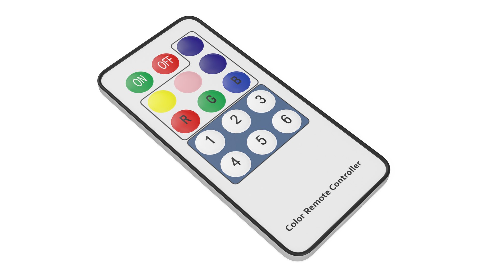 LED Light Remote Controller 3D model TurboSquid 2160900