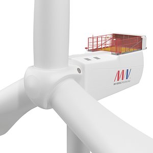 Vestas V164 9 MW Wind Turbine 3D model