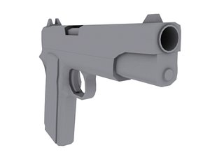 free 1911 colt 45 pistol 3d model
