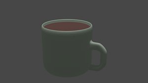 low poly cup