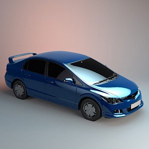 3D Honda Civic Reborn Sports Car
