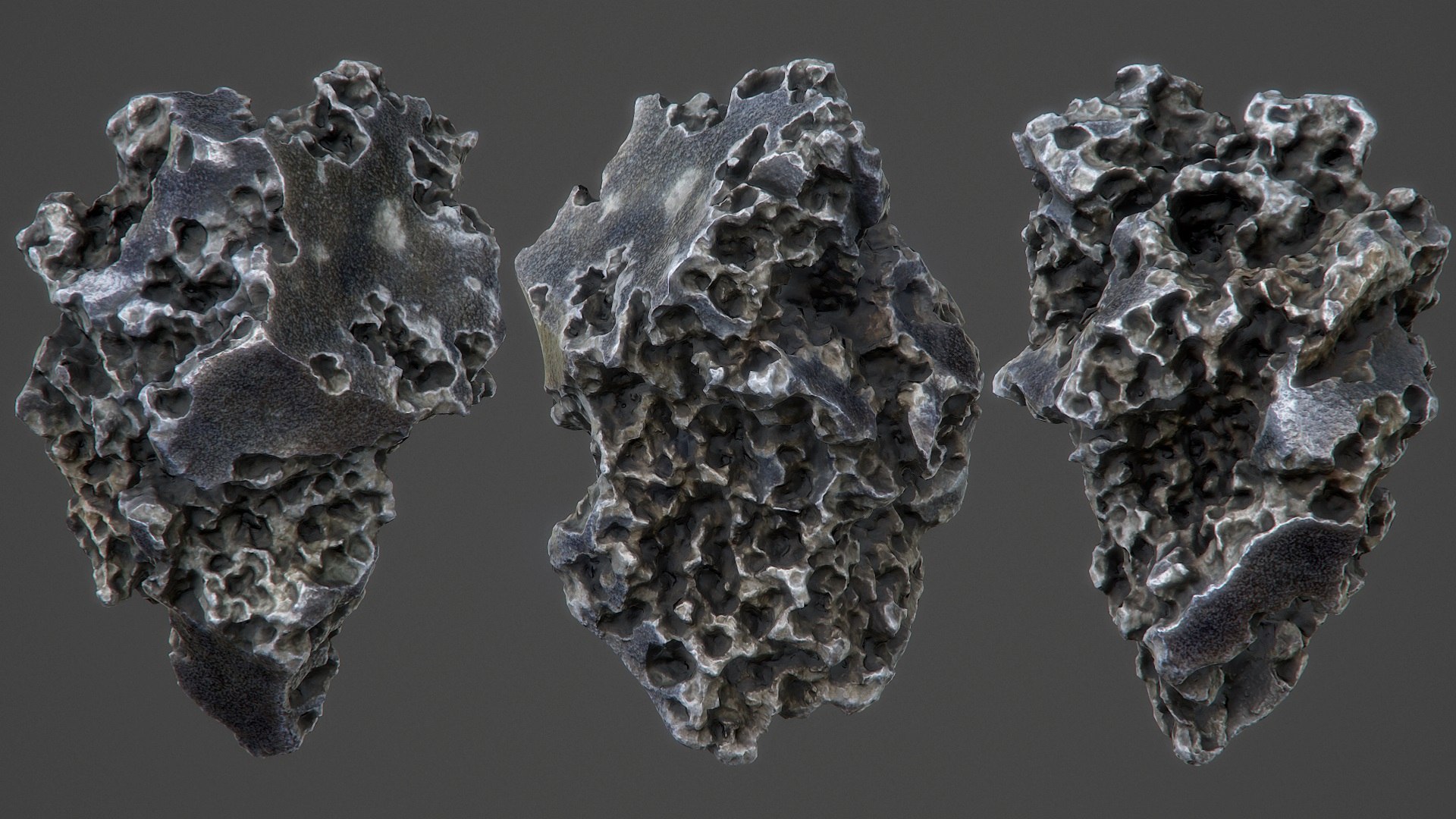 Pitted Volcanic Rock Glowing 3D Model - TurboSquid 1293334