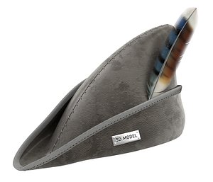leather feather 3D
