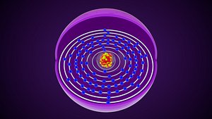 Curium Chemical Element model