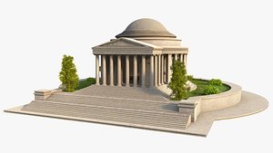 3D Jefferson Memorial model