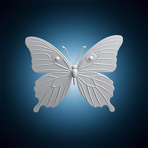 Butterfly Wing Wall Art 3D Print Model