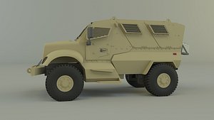 3D mrap military vehicle