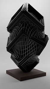 cube geometry sculpture