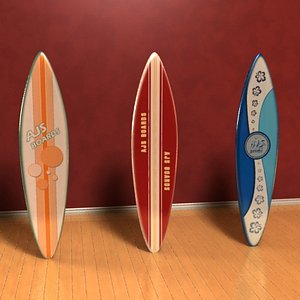 3D Surf boards Model