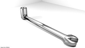 3d wrench tools handtool model