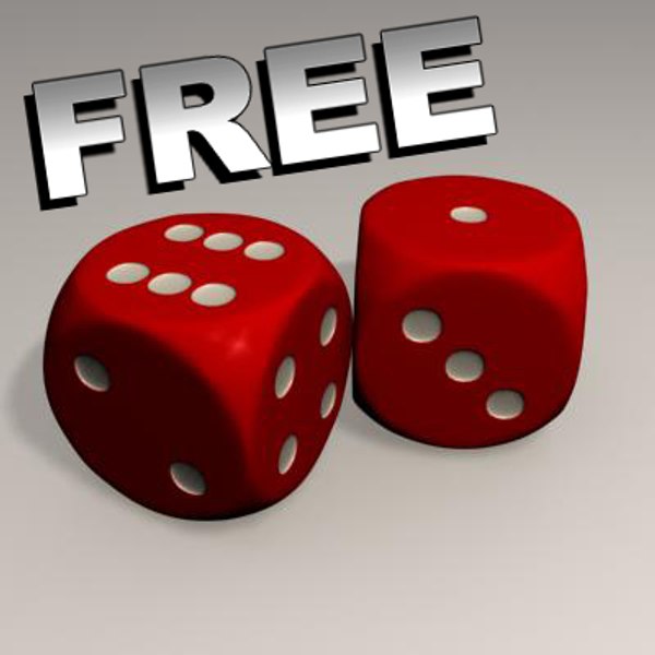 Игральный кубик 3д модель